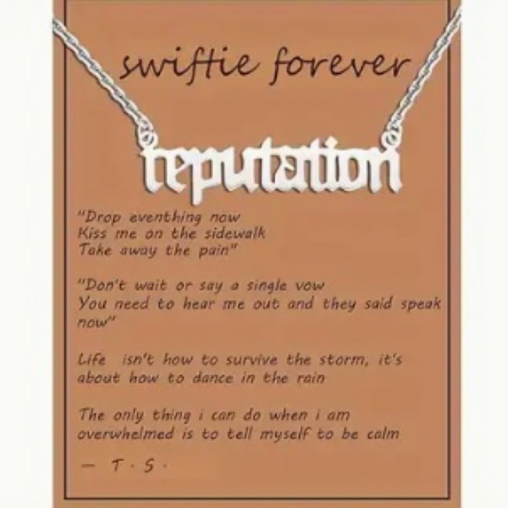 Reputation Album‎ Necklace. New